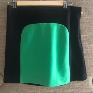 Mini green/black skirt